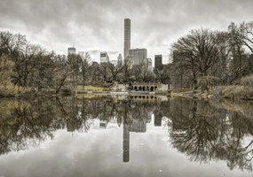 Poszter 100x70cm Alsó-Manhattan panoráma a Central Park 2-ből, Assaf Frank