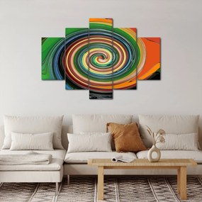Absztrakt kép - színes spirál (150x105 cm)