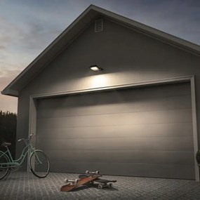 LED kültéri reflektor, 200 W, 230 V, 4500 K, IP65, fekete