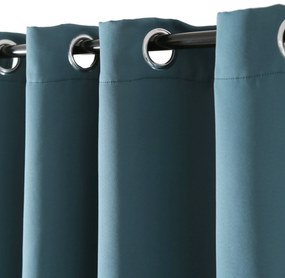 OXFORD türkiz függöny 140x250 cm Felfüggesztés: Hullámos sínszalag
