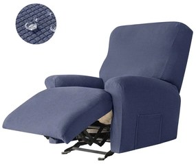 Relax Fotel Huzat (enyhén vízlepergető, 1 üléses, sötétkék, rugalmas)