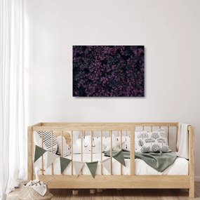 Sötétvörös levelek képe (üvegen) (70x50 cm)