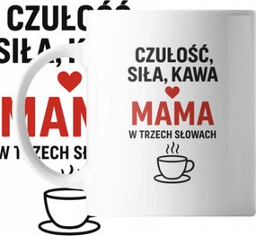 Bögre Vicces Mintával Anya 3 Szóban Ajándék Anyák Napjára Emléktárgy