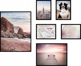 Poszterek 6db-os szett nappali kép kompozíció
