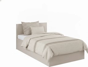 Ágy SOFIA 80 x 200 cm, kasmír bézs színű Ágyrács: Léces ágyrács, Matrac: Coco Maxi 20 cm matrac