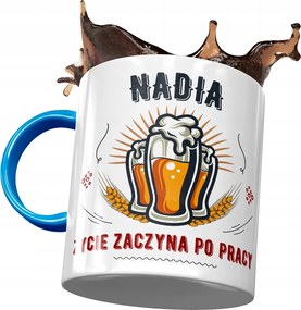 Kék Bögre Nadia Feleség Barátnő Nyomtatott Fotóval