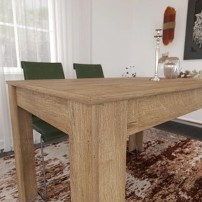 Single Caucasian Oak étkezőaszta