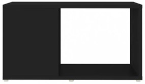 fekete szerelt fa TV-szekrény 60 x 24 x 32 cm
