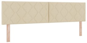 Box Spring Ágy Matraccal Krém 180x200 cm Szövet