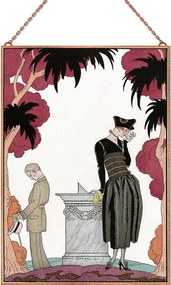 George Barbier - Le Cadran Solaire üvegkép, falikép