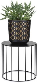 3x LOFT fekete virágtartó állvány szett