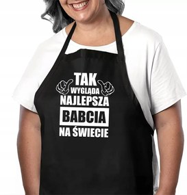 Így néz ki a világ legjobb nagymamája Ajándék Nagymama Kötény