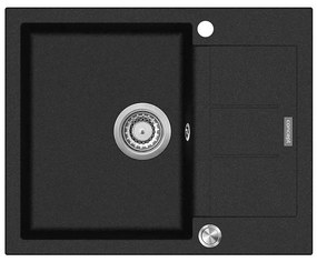 Concept DG05C45BC - CUBIS konyhai mosogató 50x62 cm gránit/fekete