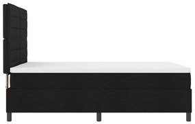 Rugós Ágy Matraccal és LED - Fekete - 160 x 200 cm - Szövet