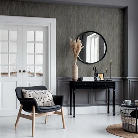 Arthouse Signature 2 Japandi Grasscloth arany-sötétkék csíkos texturált vinyl tapéta – 297407