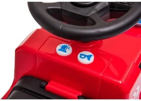 Push autó Mercedes Tűzoltóautó 2xAA piros