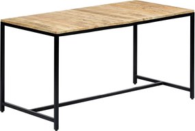 vidaXL tömör nyers mangófa étkezőasztal 140 x 70 x 75 cm
