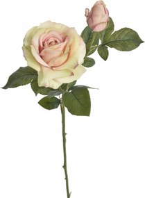 zöld barack rózsa bimbóval rózsa művirág 64cm