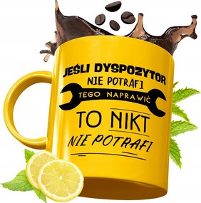 Prémium Arany Bögre Diszpécser Ajándék Nyomtatott Fotóval