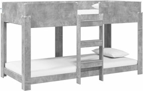 vidaXL Szükidő ágy Beton Szürke 100 x 200 cm Faanyag