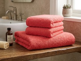 Fürdőlepedő NORIELLE 70x140 cm piros, 100% pamut