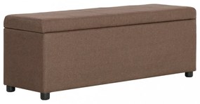 barna poliészter pad tárolórekesszel 116 cm