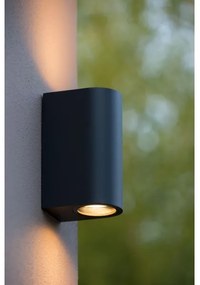 Lucide 27863/02/30 - Kültéri fali lámpa BOOGY 2xGU10/5W/230V IP44