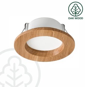 LED mennyezeti lámpa WOODY SPOT LED/5,5W/230V 4000K tölgy ? 10 cm