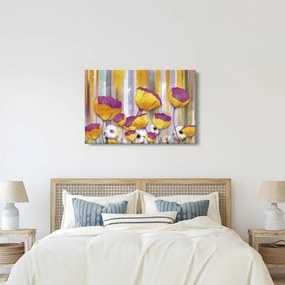 Kép - Virágok illusztrációja (90x60 cm)