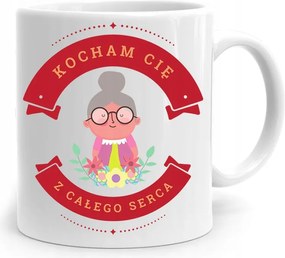 Nagymama Bögre Születésnapra Szeretlek fényképes nyomattal