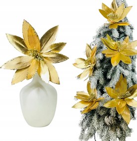 Arany Betlehemi Csillag Virágok Karácsonyfára Karácsonyfa Díszek Poinsettia 30CM