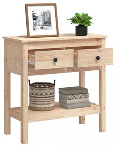 tömör fenyőfa tálalóasztal 75 x 35 x 75 cm