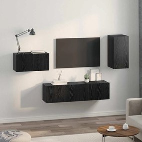 TV szekrény garnitúra 4 pcs Musta tammi 30.5 x 30 x 60 cm