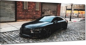 Vászonkép 60x30 Fekete matt Audi
