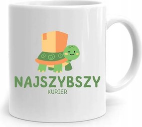 Bögre Ajándék Futárnak Leggyorsabb Futár fényképes nyomtatással