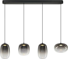 MILAGRO ML1407 VASO Többágú Függesztett Lámpa Fekete LED IP20