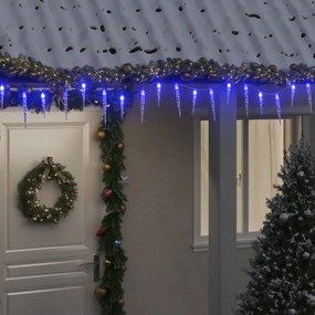 meleg fehér akril PVC karácsonyi jégcsaplámpa 200 LED-del 20 m