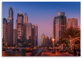 Gario Vászonkép Dubai este Méret: 100 x 70 cm