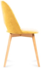 TINO étkezőszék 86x48 cm sárga/világos tölgy