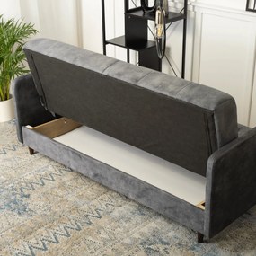 Zestaw 2x Sofa Rozkładana TIVOLI Szara