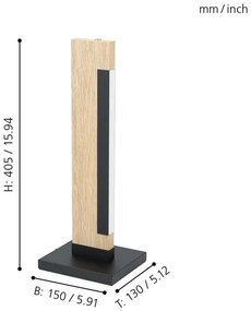 Eglo 99295 - Fényerőszabályozható CAMACHO asztali lámpa LED/6,5W/230V