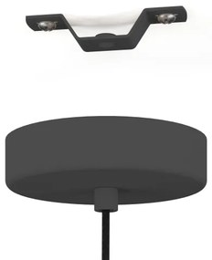 Eglo 390173 - Csillár zsinóron ALMERIMAR 3xE27/40W/230V szürke/arany