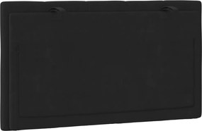 fekete bársony fejtámla párna Hanko 80 cm