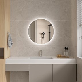 Erga Sofia, kerek LED tükör 50cm páramentes fűtőbetéttel, ERG-V01-207-5050