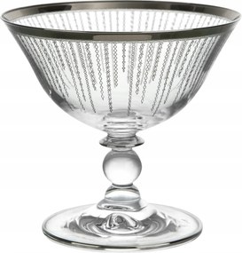 6 db-os fagylaltos pohár szett Korall Platinium