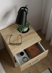 éjjeliszekrény, tölgy sonoma, GARBO