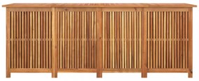 tömör akácfa kerti tárolóláda 200 x 80 x 75 cm