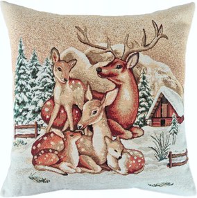 Szarvas mintás párnahuzat DZ01A LX