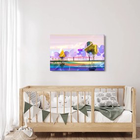 Kép - absztrakció, táj (90x60 cm)