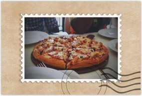 Poszterek 120x80 Pizza darabokban